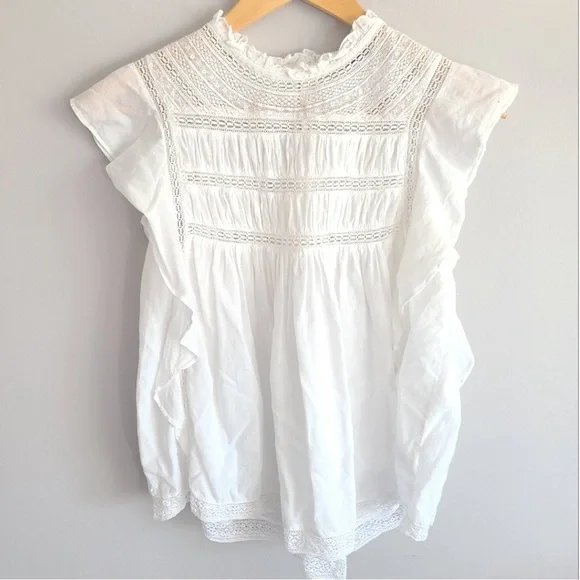 LOVE SAM White Lace Top - Picture 1 of 8